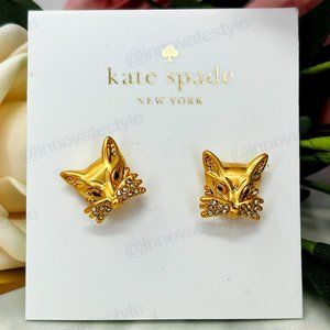 Kate Spade So Foxy Fox Earrings (BRAND NEW) (12K Gold Plated)